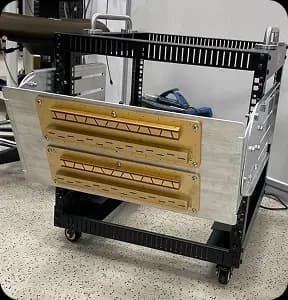 Airborne SAR sensor system in a case